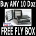 BUY any 10 Dozen get a FREE FLY BOX